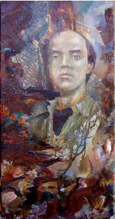 Der Maler Misha Driomov "Selbstbildnis"