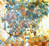 Der Maler Misha Driomov "Die Kristallisation des Raumes"