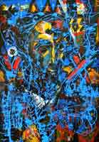 Malerin Tatiana Kazakova "Die blaue Komposition"