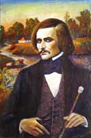 Malerin Tatiana Kazakova "Bildnis von N.V.Gogol"