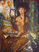 Malerin Tatiana Kazakova "Herbst"