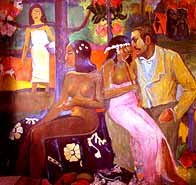 Malerin Tatiana Kazakova "Das Leben Gauguins"