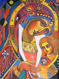 Artist Tatiana Kazakova "The Kasan Virgin Mary"