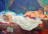 Maler Eugraph Paimanov "Junge Ehefrau"