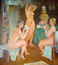 Maler Eugraph Paimanov "Die russischen Frauen"