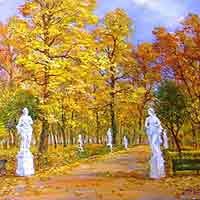 Maler Eugraph Paimanov "Herbst in St. Petersburg"