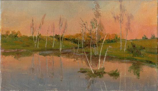 Eugraph Paimanov "Sunset in Kokorevo"