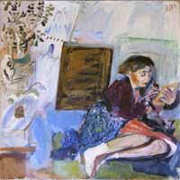 Anatoli Zaslavsky "Portrait of the wife of the artist"